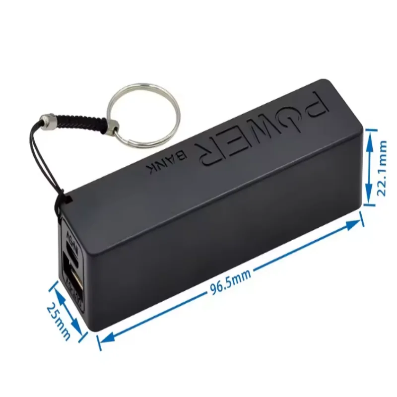 USB 휴대용 무전원 납땜 DIY 키트 1 18650 배터리 충전기 DIY 휴대용 전원 배터리 박스 블랙