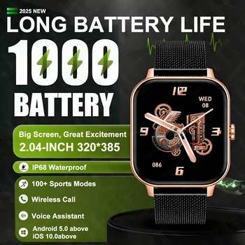 1000mAh Ultra Battery Sports Smartwatch Bluetooth Call Health Monitor Fitness IP68 Waterproof Smart Watches for Men Women 1