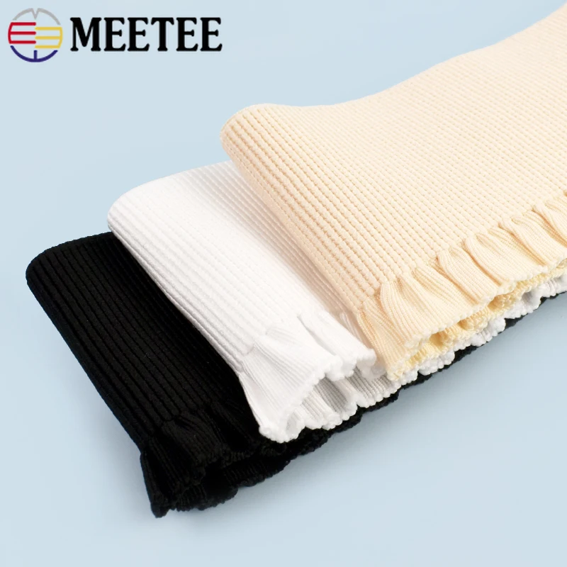 Soft Lace Trim Elastic Band - Stretch Webbing Tape for Dress Waist Decoration and Sewing Accessories