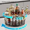 360° Rotating Plastic Storage Bins|Clear Cabinet Organizer for Kitchen/Pantry/Fridge/Cosmetic |Space-Saving Round Container 1