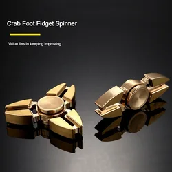 Fidget Spinner Crab Leg Trident Seiko Adults Relieve Fidgeting Metal Toy Decompression Portable Trendy Play Boy Creative Gift
