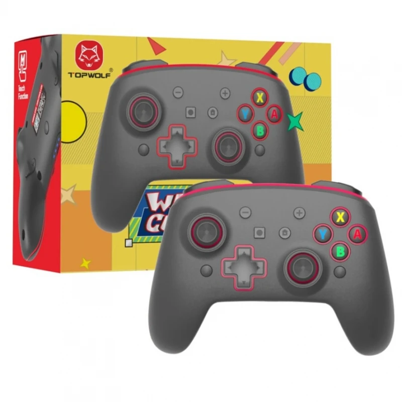 Controller Wireless Compatibile Per Nintendo Switch Android Steam App Nero Rosso # Nintendo Switch # Nintendo Switch Lite # Pc # Telefoni Android E Ta