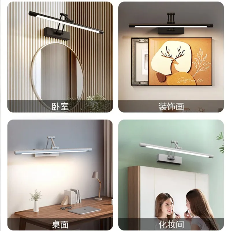 green emerald velvet dress Modern LED Rotatable Vanity Light Bar for Dressing Table