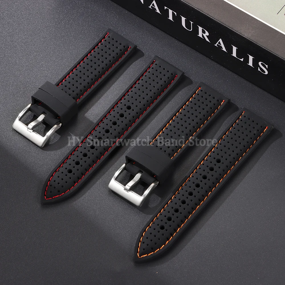 Deluxe Silicone Waterproof Watch Strap - Breathable, Soft Rubber Bracelet