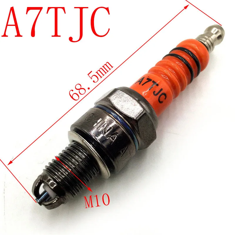 

1pc Spark Plug A7TC A7TJC High Performance 3-Electrode For GY6 50cc-150cc Motorcycle 10mm Spark Plug Accessories