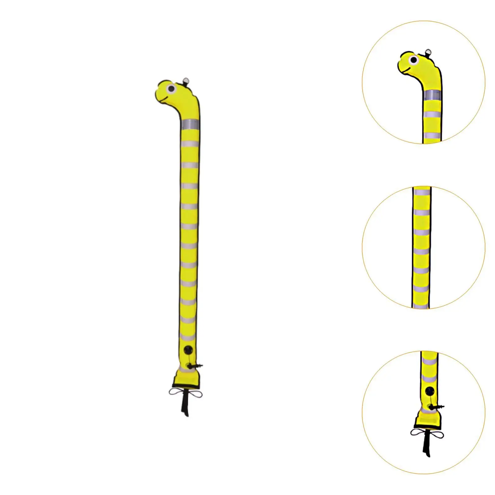Surface Marker Buoy Snorkeling Marking Location of Divers High Visibility with Reflective Strip Scuba Surface Marker Signal Tube
