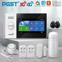 PGST PG-107 4G Tuya Wireless Home WIFI GSM Home Security With Motion Detector Sensor Burglar Alarm System Support Alexa & Google 1