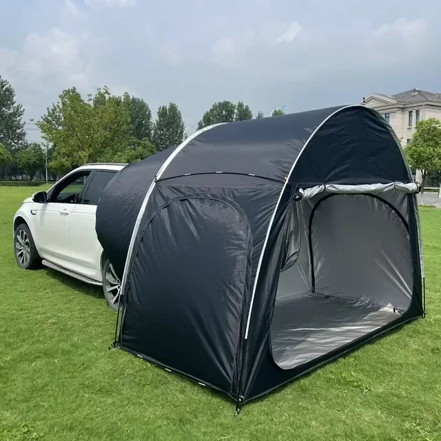 Black & Green Outdoor Car Rear Tent 1