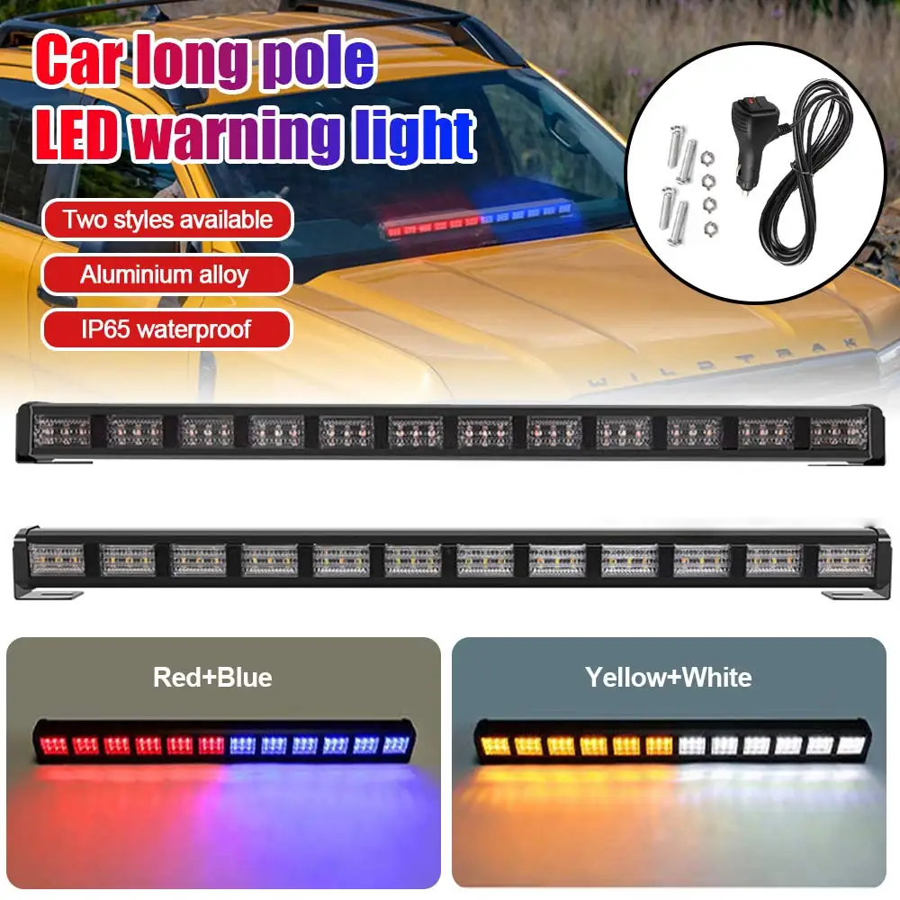 

LED warning light color changing bar light Multi-functional long bar engineering vehicle roadblock burst flash signal light