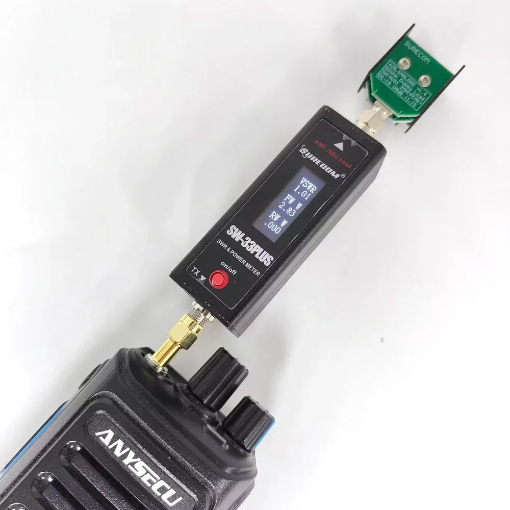Surecom SWR 및 전력계 125-525MHz RF 와트미터 아날로그 워키토키 안테나용 100W 고출력 테스터