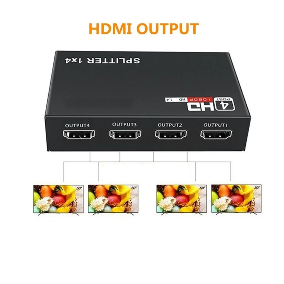 Divisor de Vídeo Compatível com Hdmi Amplificador de Sinal Adaptador Conversor para Dvd Ps3 Xbox Hdcp em Saídas 1080p - Imagem 5