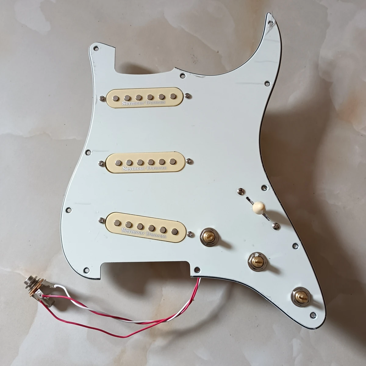 Telecaster Prewired Control Plate With 5-Way Switch - Easy Install Metal Upgrade For Electric Guitar Tone