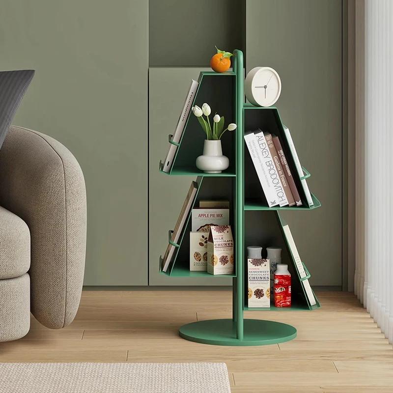 Minimalist Design Floor Bookshelf Home Newspaper Display Reading Storage Magazine Rack Sofa Side Table Creative Furniture FYMR