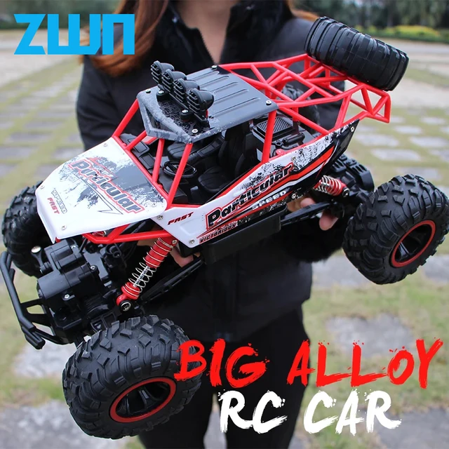 ZWN 1:12 / 1:16 4WD RC Car With Led Lights 2.4G Radio Remote Control Cars Buggy Off-Road Control Trucks Boys Toys for Children 1