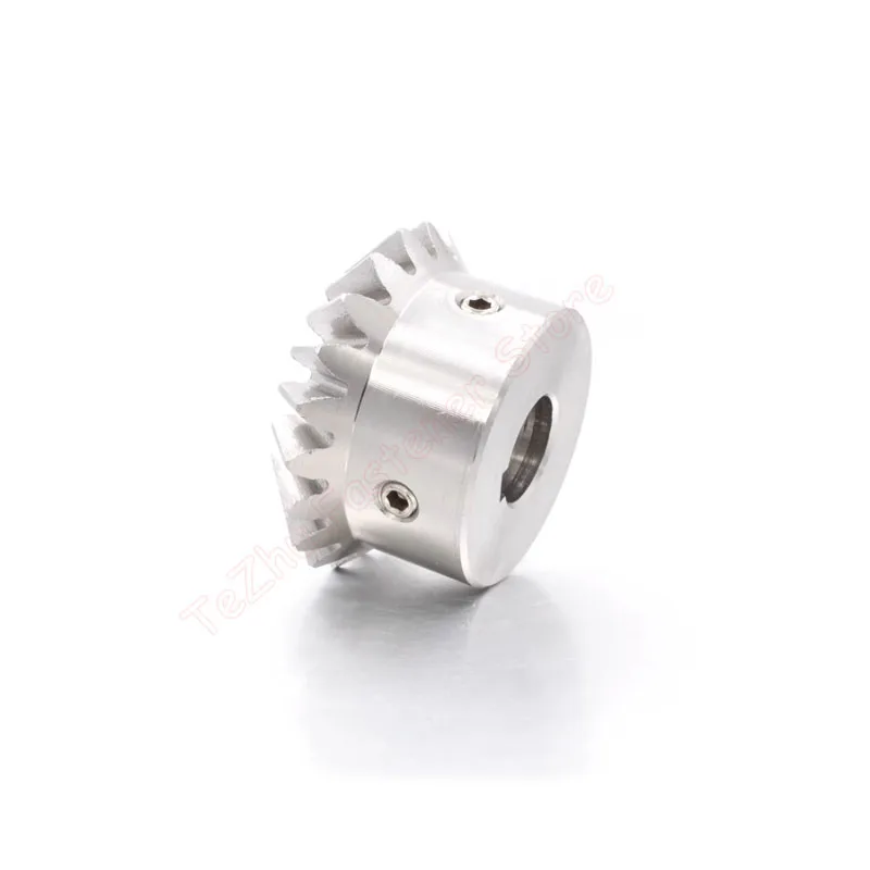 1pc 1:1 304 Stainless Steel Bevel Gear 1M 20 25 30 Teeth 1 Module 20T 25T 30T 90 Degrees Meshing Angle Steel Gears Bore 6 8-12mm