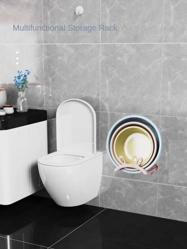 Cute and Space-saving: Bunny Ear Washbasin Rack with Expandable Shower Organizer