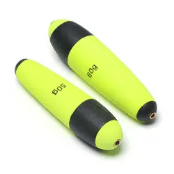 1PC 30g 40g 50g 60g 80g Plastic Fishing Float Buoyancy EVA Foam Inline Bobbers Portable Ball Boia For Rock Fishing Buoy Tackle