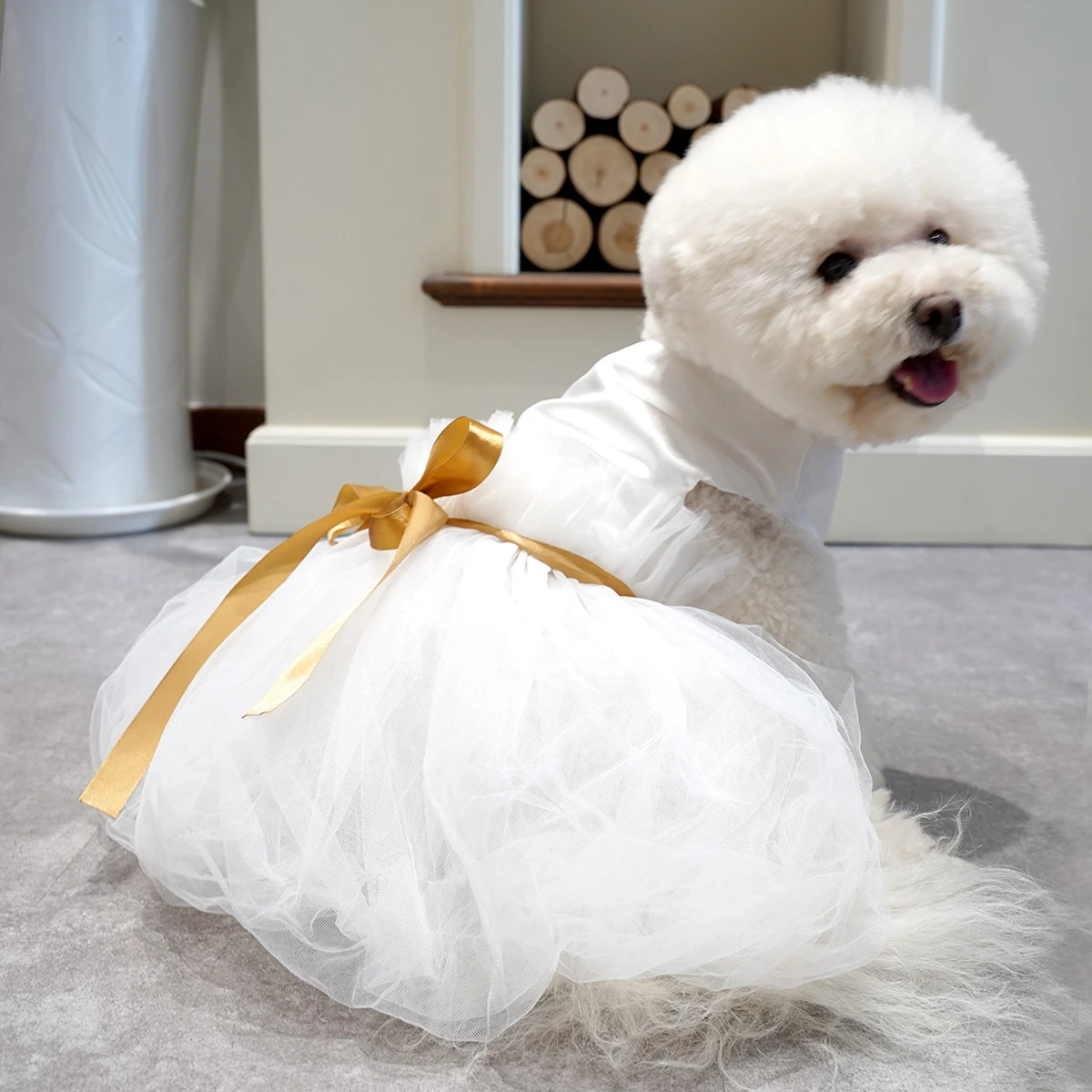 Agrarisch maak je geïrriteerd Voorkeur Witte Hond Jurken Voor Kleine Honden Luxe Formele Bruid Kostuum Prinses  Verjaardag Trouwjurk Strik Tutu Rok Huisdier Kleding| | - AliExpress