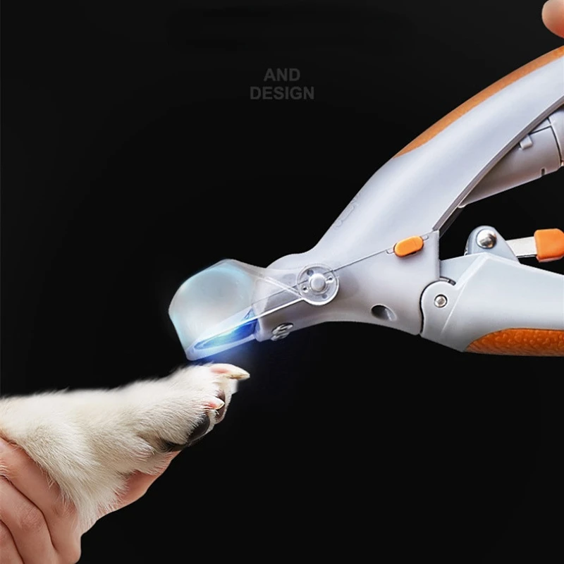 Title 1, Professional Pet Nail Clipper with LED Light Do...