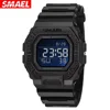 SMAEL 8059 Digital  Brand LED Clock Waterproof Auto Date Military Army Green Square Wristwatches Men Watch Digital Sport Watches 1