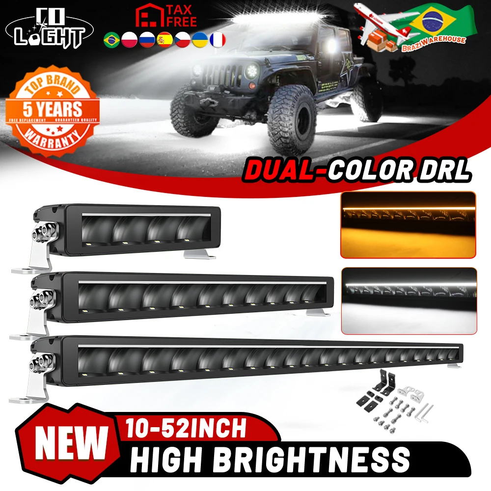 CO LIGHT Single Row LED Light Bar 10\