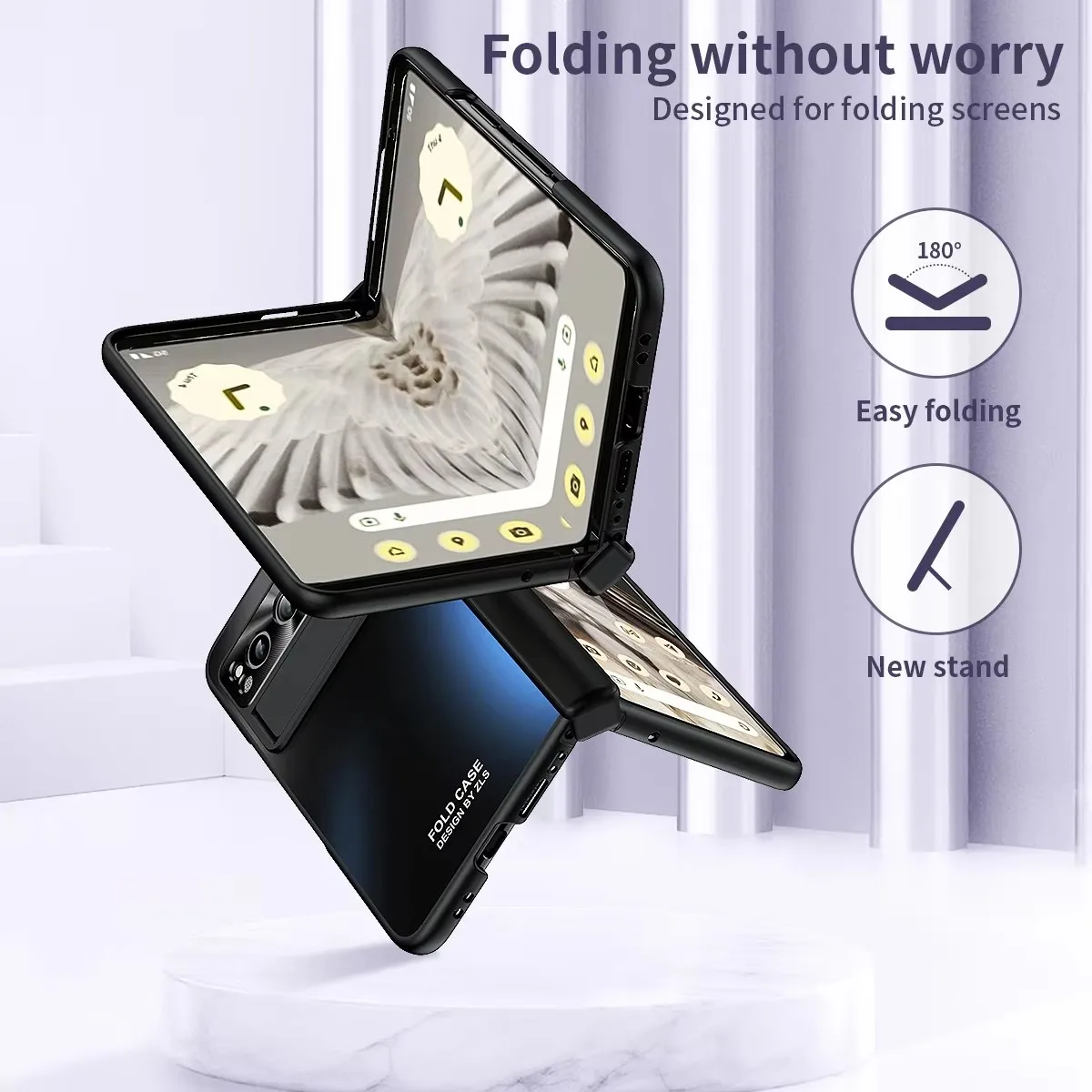 Luxury Business Phone Case with Pen Stylus Slot and Stand Holder