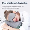 Sleeping Eye Mask Korean Style Ice Silk Warm And Cool Dual Use Adjustable Travel Sleep Shade Man Eyepatch Health Beauty Cute 4