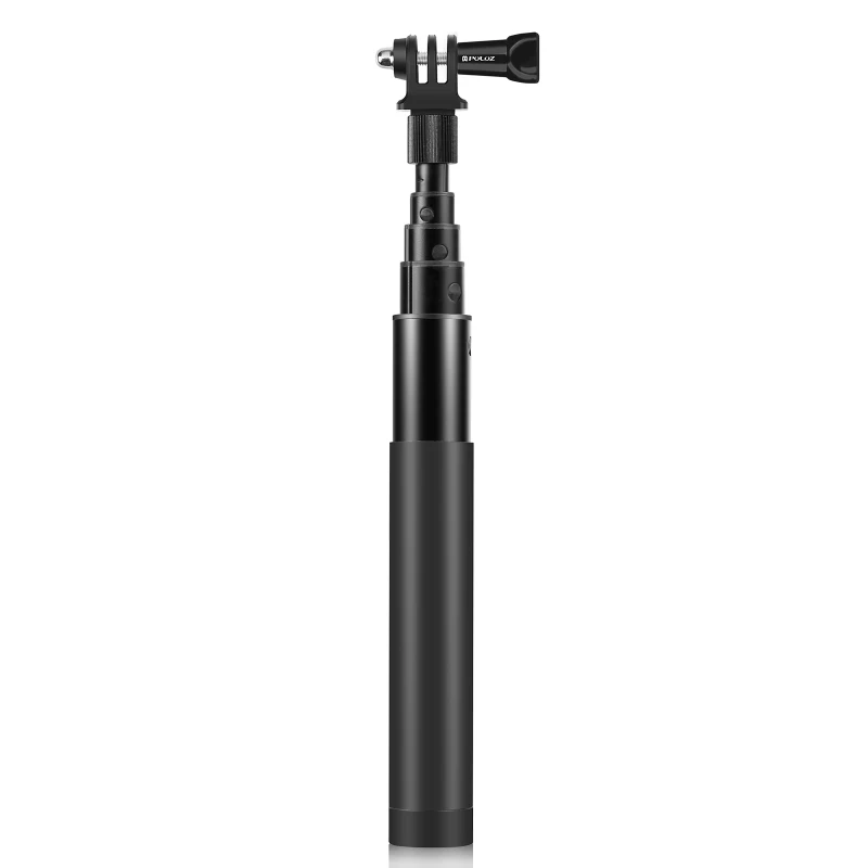 PULUZ 70cm Retractable Metal Selfie Stick Monopod with Invisible Adapter Base & Screw For Insta360 Cameras One RS / X2 / X3