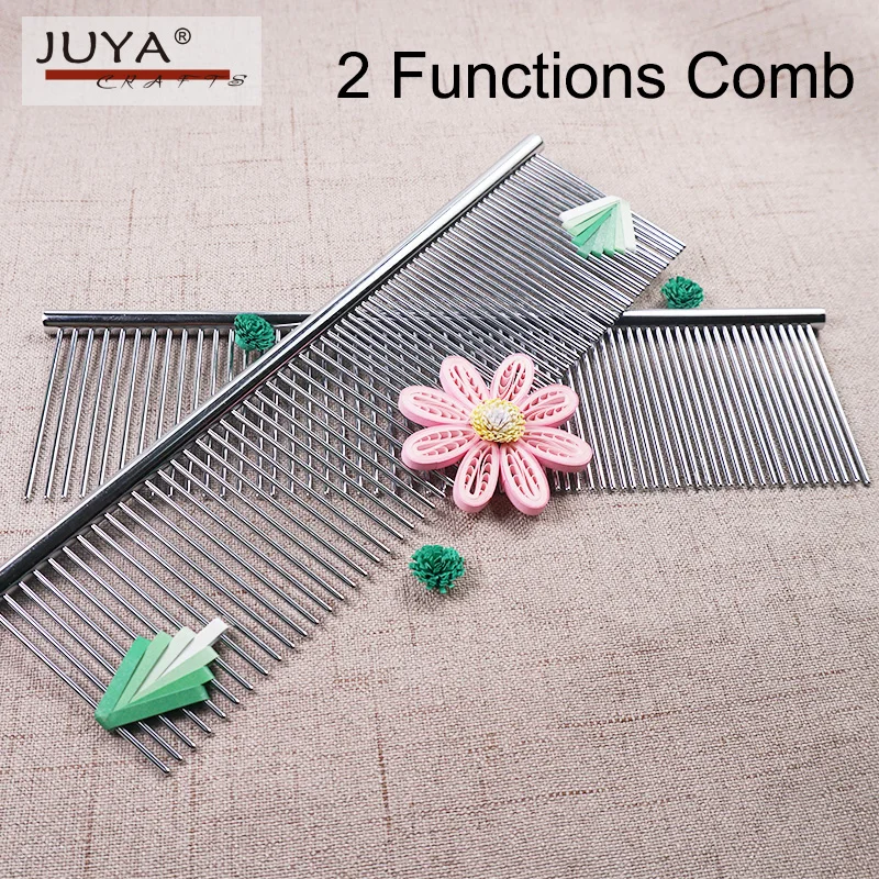 JUYA Quilling Comb 4 styles Blue and Pink traditional style 2 functions comb 2 small combs new,quilling paper tools