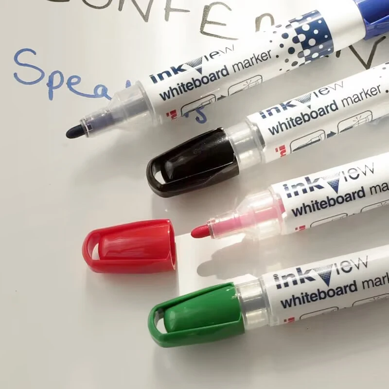 Uni 화이트 보드 펜 PWB-202 지울 수있는 마커 Pen1.8mm-2.2mm 라운드 팁 펜 팁 비 오염 대용량 훈련 사무 도구