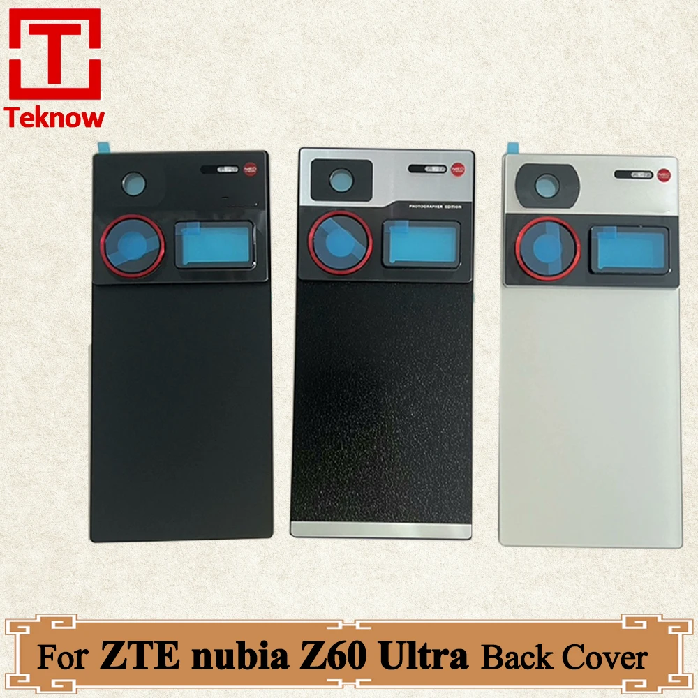 ZTE 누비아 Z60 울트라 NX721J 배터리 커버 하우징 도어 후면 케이스용 후면 유리 (접착제 포함 교체품)