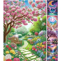 Scenery Partial DIY 5D Special Shaped Drill Gem Art Diamond Painting Kits for Adults/Beginners Gift Idea Home Decor 30x40cm 2