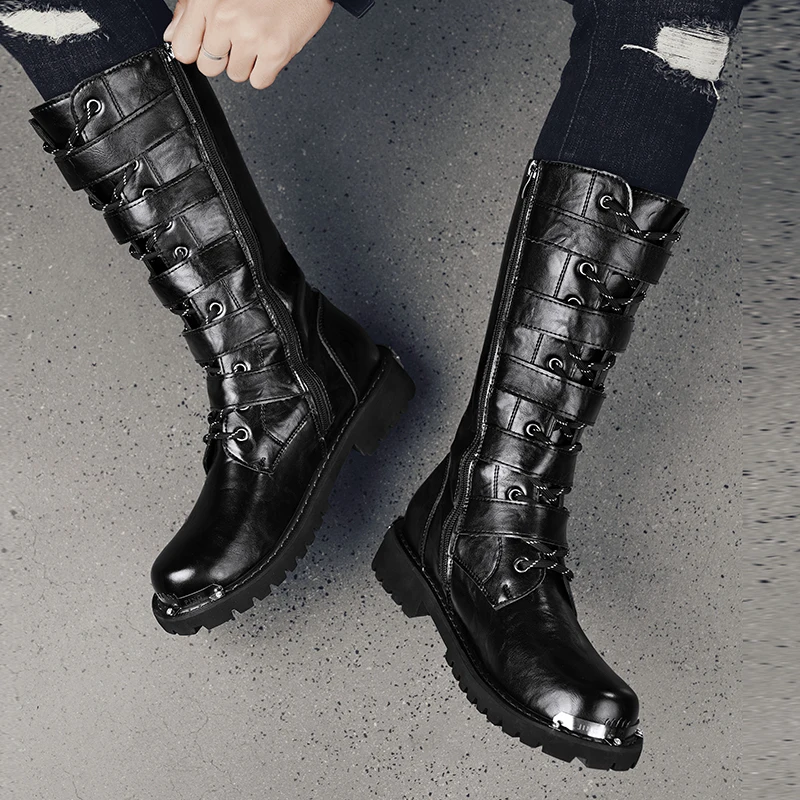 【m.l 2025.8.7】COS LEATHER BIKER BOOTS COS Leather Biker Boots | endource