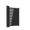 Factory Direct UV-Resistant Plastic Garden Fence Moden Design Aluminium Posts Fencing Trellis & Gates Outdoor Fence Panel 3