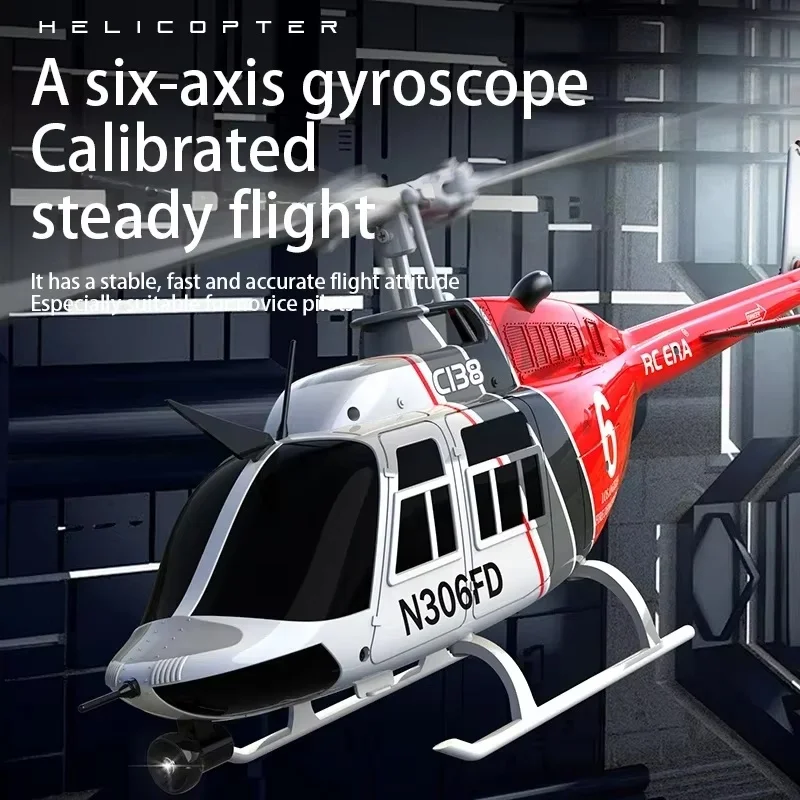 Re Era C138 1:36 Remote Control Simulation Rc Bell 206 Helicopter Altitude Hold 2.4g  6 Axis Gyro For Expert Hobbyists Gift 4