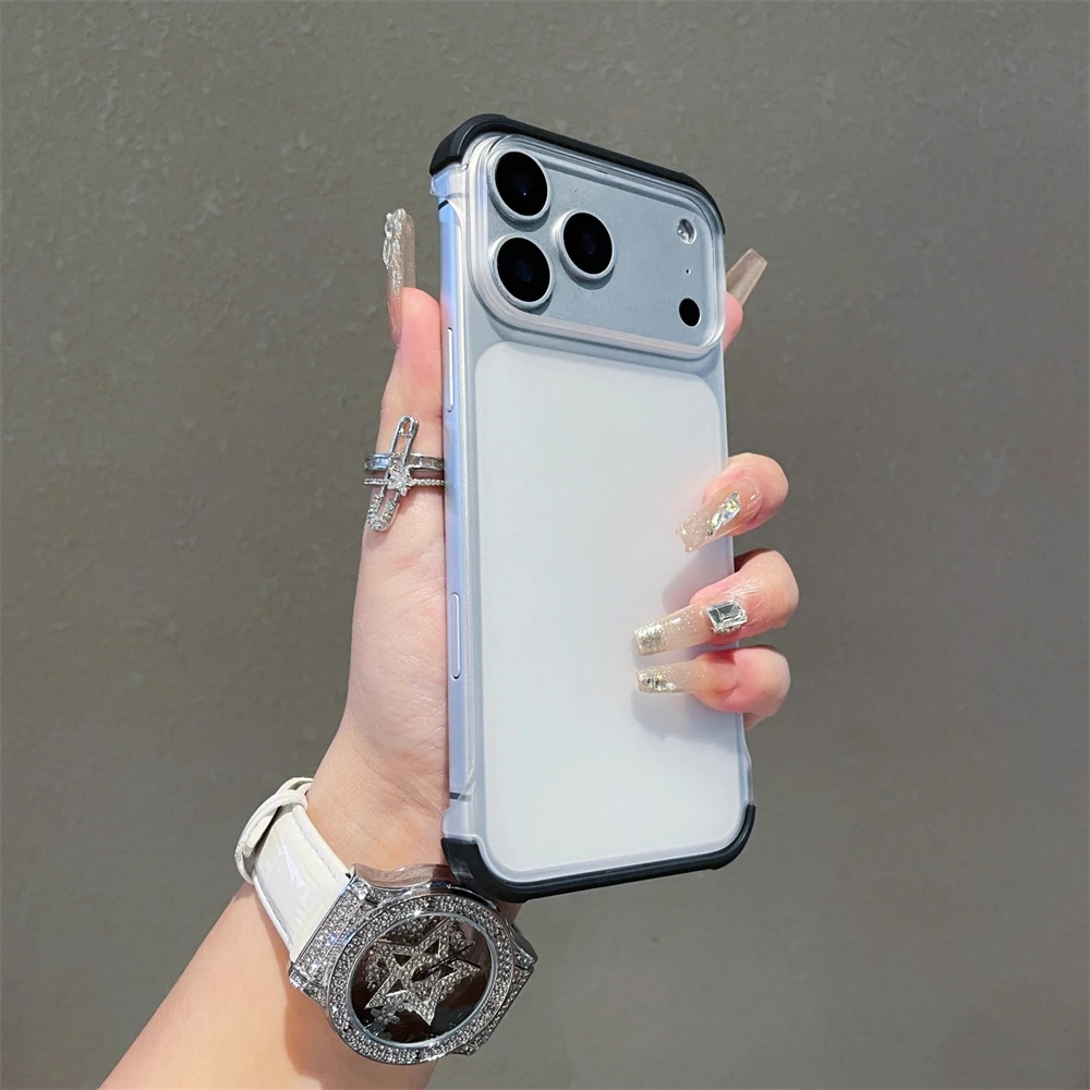 Ultra Thin Frameless Matte Translucent Phone Case - Slim Borderless Simple Hard Cover Shell