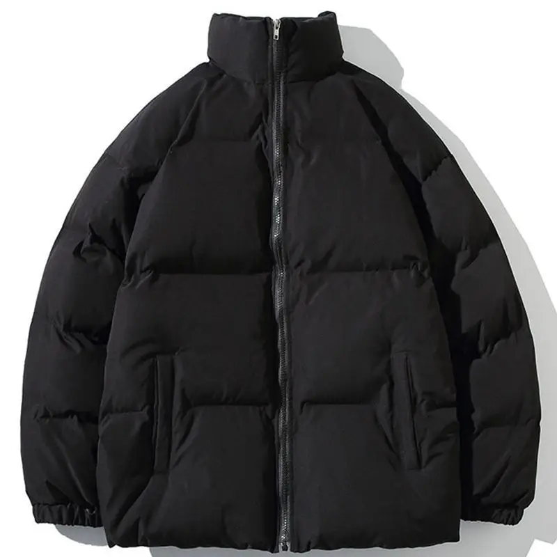 

Winter Jacket Men Parkas Thicken Warm Coat Mens Stand Collar Solid Color Casual Parka Women Fashion New Streetwear Oversize y2k