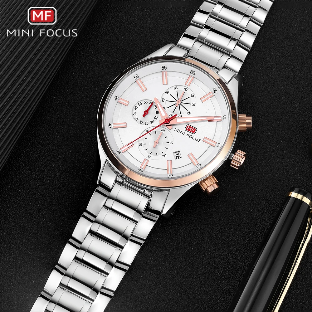 MINI FOCUS Quartz Watch for Men Waterproof_voghion.com