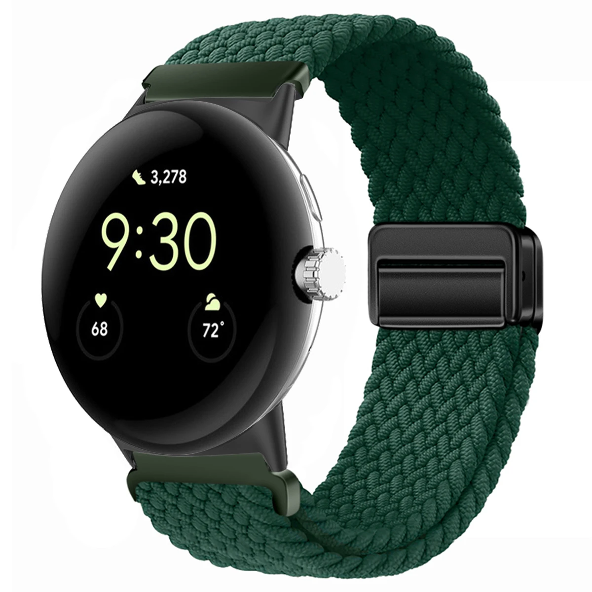 Nylon Braided Magnetic Wristband Bracelet - Universal Fit