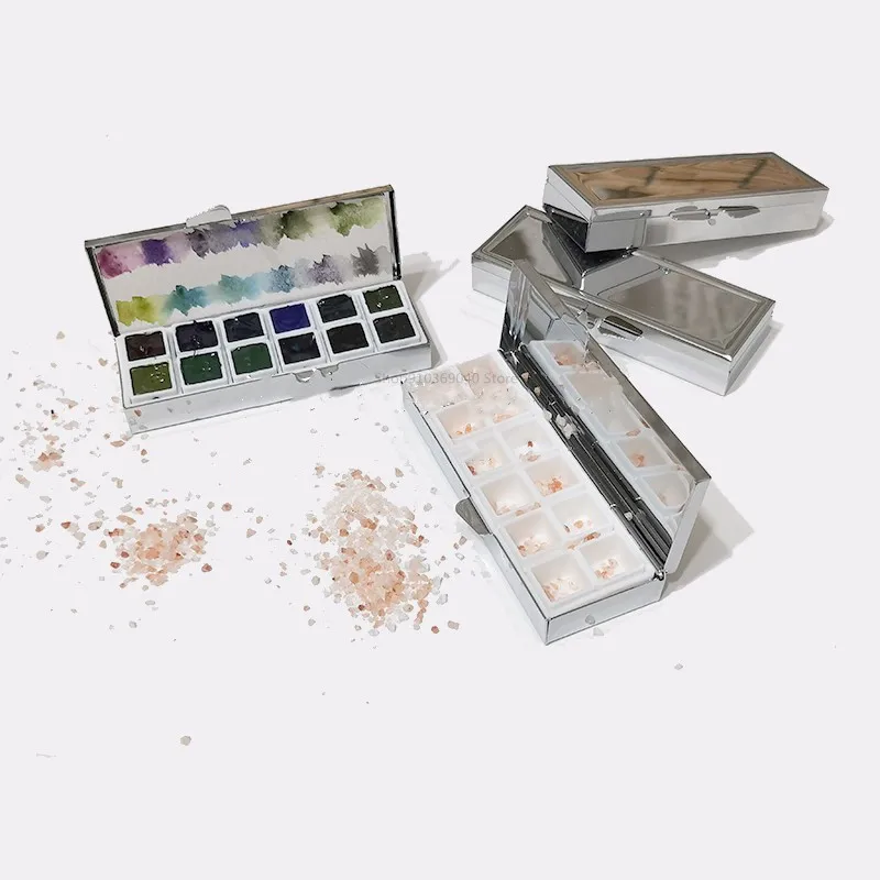 Watercolor Palette 6 12 Color Mini Portable