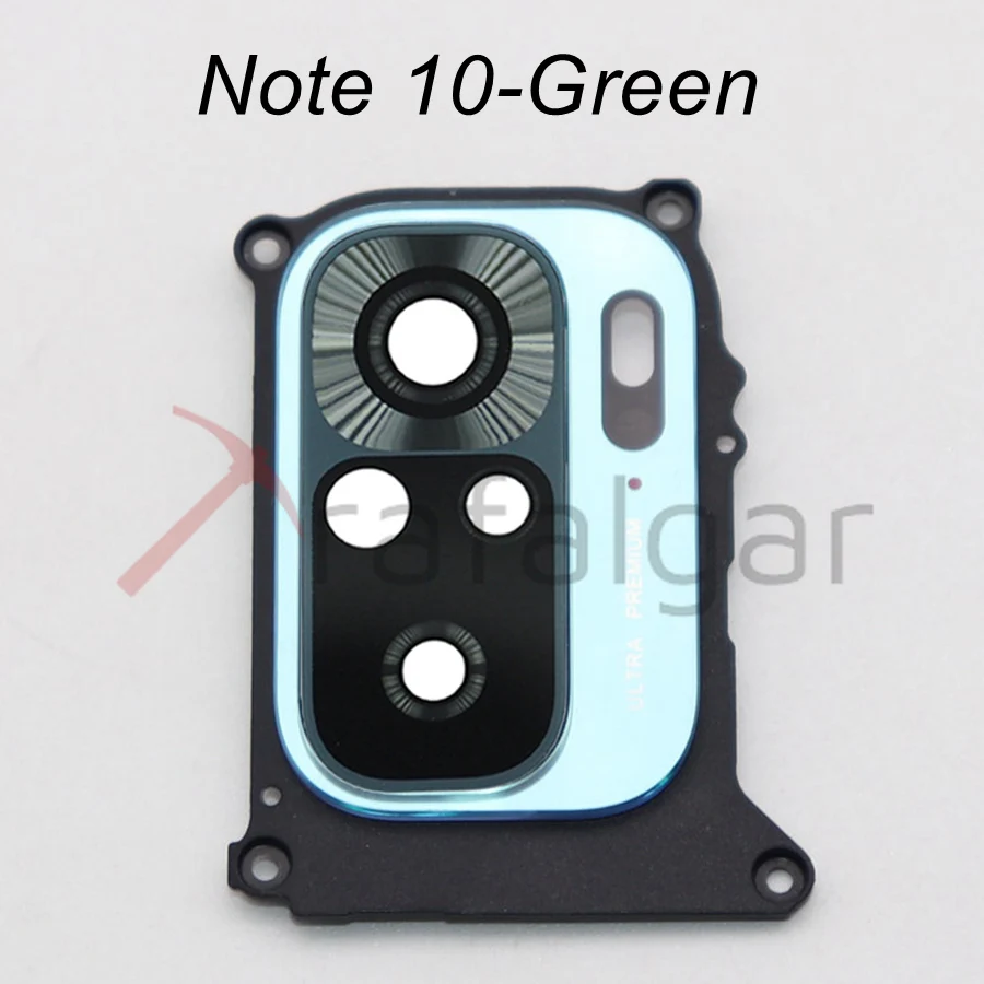 Trafalgar Rear Back Camera Glass Lens Cover For Xiaomi Redmi Note 10/Note10 Pro 5G Camera Glass + Frame Holder Bezel Replacement phone camera lens camera lens cover
