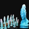 Realistic Monster Dildos Soft Liquid Silicone Huge Dinosaur Scales Penis With Suction Cup Sex Toys For Woman Female Masturbation 1