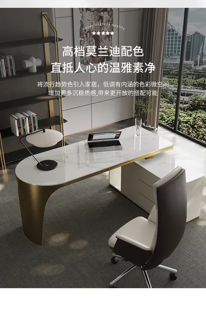 Luxury Slate Desk Modern Simple Study Corner Desk Italian Style Minimalist  Home Computer Desk Chair Office Desk - Office Desks - AliExpress