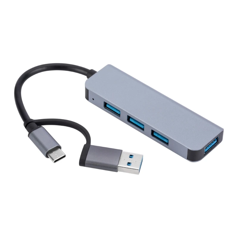 

4in 1 TypeC Hub USB Adapter Charging Dock USB Charging Adapter Splitters