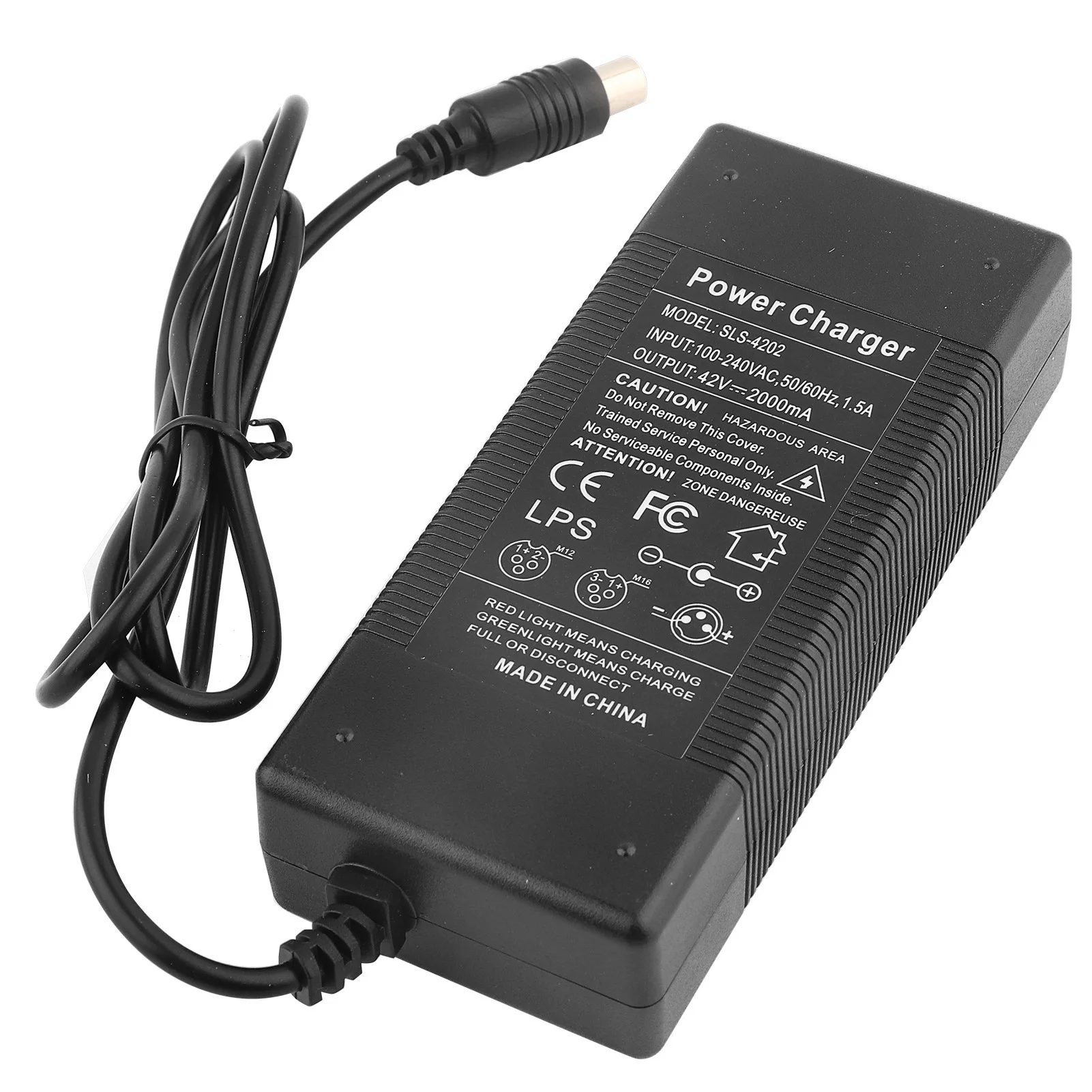 High-Performance Electric Scooter Charger Adapter | 42V 2A Battery Charger Replacement