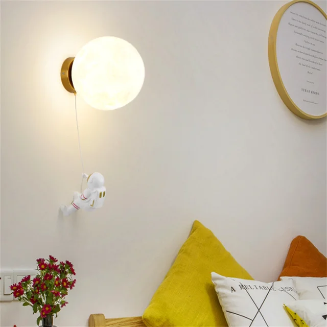 Lampada Da Parete Astronauta Per Bambini - Proiettore Stelle LED Per Cameretta, 3 Modalità Colore - Foto 7