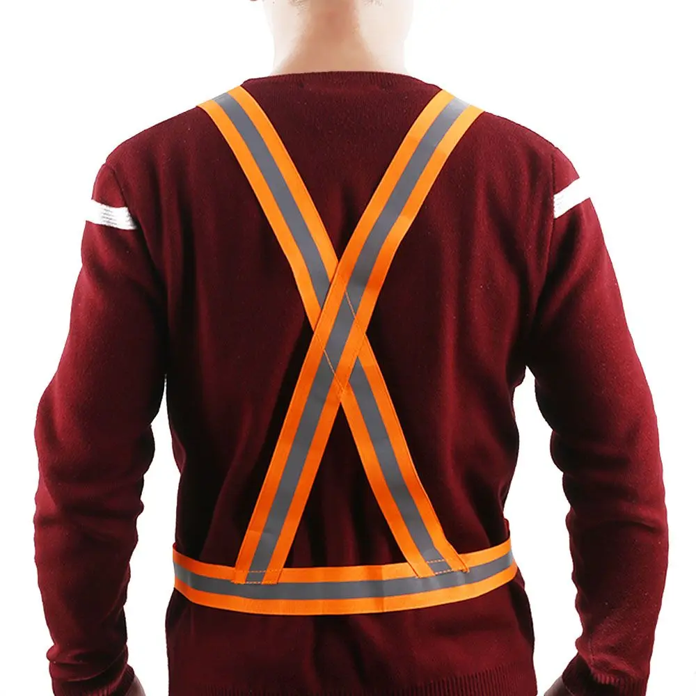 4cm Width Night Lightweight Conspicuous  Vest Reflective Safety Stripes High Visibility