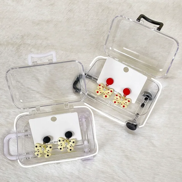 Mini Hengeres Utazási Bőrönd Cukorkás Doboz Személyiség Kreatív Esküvői Cukorka Kis Poggyász Kocsi Tok Játék - Image 3