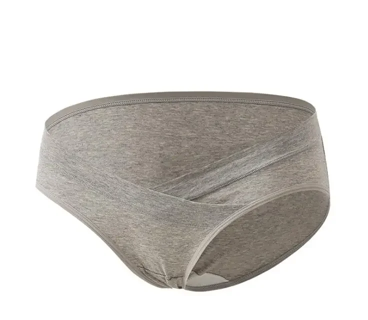 Cotton Maternity Pregnant Underwear Postpartum Mother Under Bump Panties V-Shaped Soft Belly Support Panty Breathable