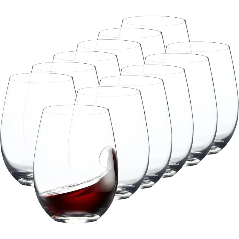 Stemless Wine Glass Set (12pcs) 1